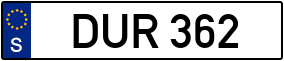 Truck License Plate